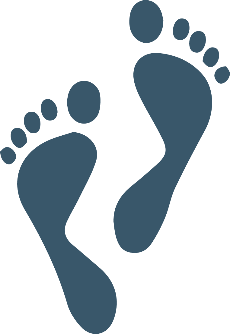 Footsteps icon.