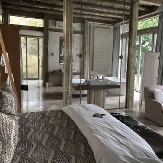Luxury accommodation on a safari holiday.