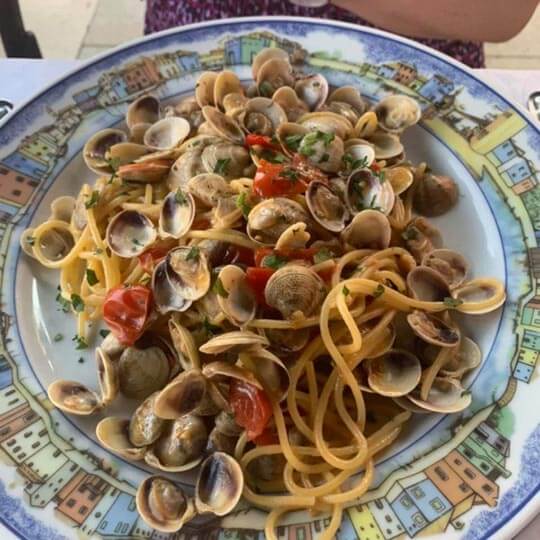 Delicious food in venice.