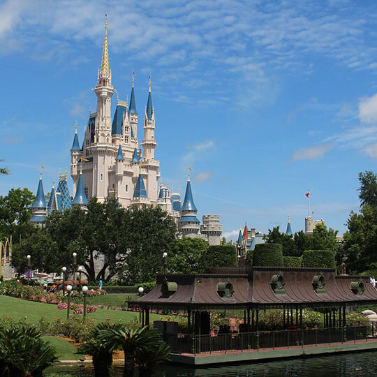 The magical castle at Walt Disney World in Florida.